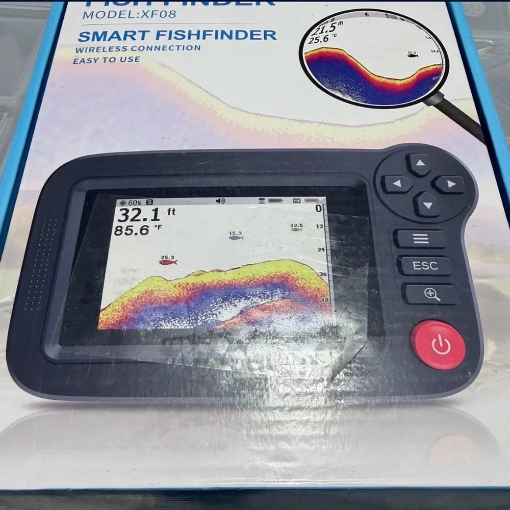 Handheld Fish Finder Portable Fishing Kayak Fishfinder Fish Depth Finder